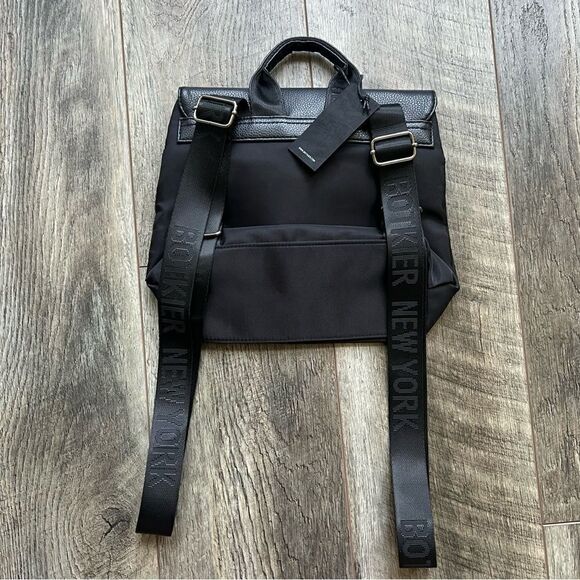 Botkier New York Trigger Mini Backpack NWT Black Nylon Bag - Picture 9 of 15